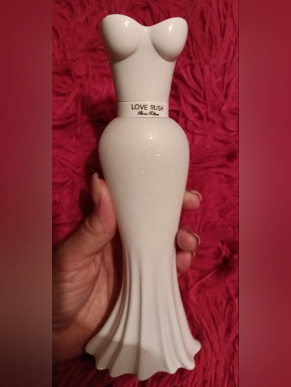 Paris Hilton Love Rush Shimmery White Bottle